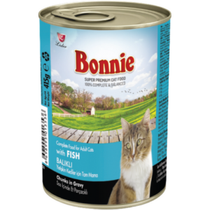 BONNIE CANNED CAT FOOD FISH 400GR