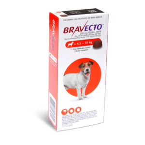 Bravecto Chewable Tablet for Dogs - 4.5 to 10kg, 1 Treatment