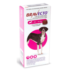 Bravecto Chewable Tablet for Dogs - 40 to 56kg, 1 Treatment