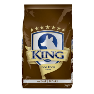 King Plus Adult Dog Food - Beef 3kg