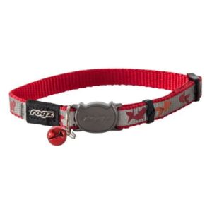 Rogz Cat Breakaway Buckle Collar X-Small - Red (CB240-C)
