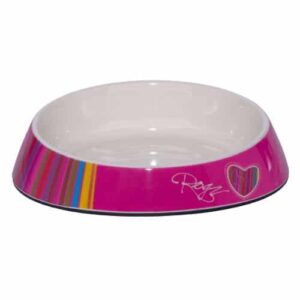 Rogz Cat Fishcake Bowl 200ml - Anchovy Candy Strips Print