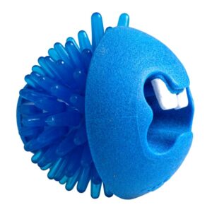 Rogz Dog Fred-Treat Ball 6.4cm - Blue Medium
