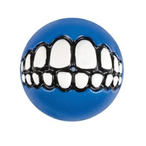Rogz Dog Grinz-Treat Ball 4.9cm - Blue Small