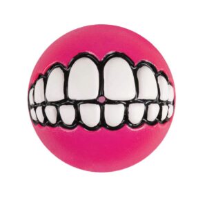 Rogz Dog Grinz-Treat Ball 4.9cm - Pink Small