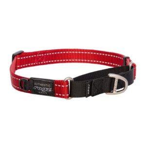 Rogz Dog Utility Control Collar Web Large - Red
