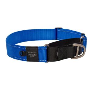 Rogz Dog Utility Control Collar Web XX-Large - Blue