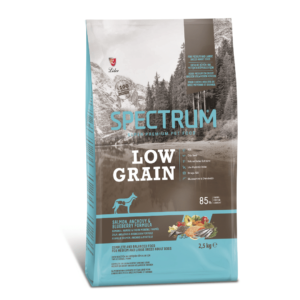 SPECTRUM LOW GRAIN SALMON & ANCHOVY FOR MEDIUM AND LARGE BREED ADULT DOGS 2.5KG