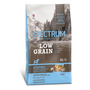 SPECTRUM LOW GRAIN SALMON & ANCHOVY FOR MINI AND SMALL BREED ADULT DOGS 2.5KG