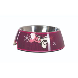 Rogz Dog Bubble Bowl 150ml - Pink Love Print