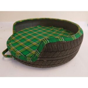 Maasai Treads Large Dog Bed-Green