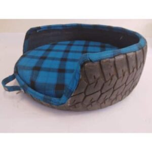 Maasai Treads Large Dog Bed-Light Blue