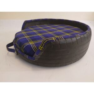 Maasai Treads Small Dog Bed-Dark Blue