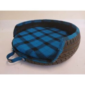 Maasai Treads Small Dog Bed-Light Blue
