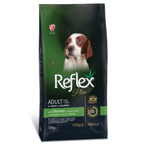 REFLEX PLUS MEDIUM LARGE BREED ADULT DOG FOOD - CHICKEN 15 KG