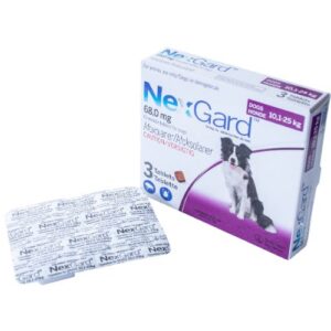NexGard 68mg Tabs - 3 month supply - Medium Dog (10-25kg)