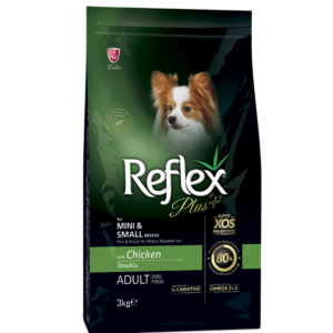 REFLEX PLUS MINI SMALL BREED ADULT DOG FOOD - CHICKEN 3KG