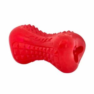 Rogz Dog Yumz-Treat Toy Bone 15cm - Red Large (YU05-C)