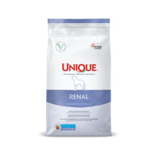 UNIQUE VETERINARY PRESCRIPTION DIET ADULT DOG RENAL CHICKEN & PEA & EGG  3KG