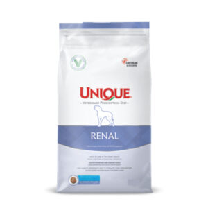 UNIQUE VETERINARY PRESCRIPTION DIET ADULT DOG RENAL CHICKEN & PEA & EGG  12KG