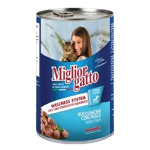 Migliorgatto CHUNKS WITH FISH 405Gr