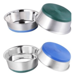 ANKUR HEAVY DISH BOWL WITH FULL BONDED COLORED RUBBER BASE 13cm (480ml)