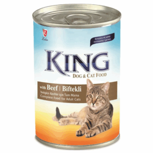 KING CANNED CAT FOOD WITH BEEF CHUNKS IN GRAVY- 0.415KG