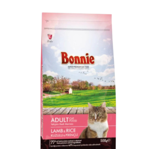 Bonnie Adult Cat Food - Lamb & Rice 0.5kg
