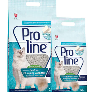 Proline Bentonite Clumping Cat Litter - Marseille Soap Scented 10L + FREE 5L