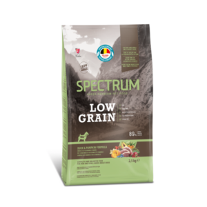 SPECTRUM LOW GRAIN MINI SMALL BREED ADULT DOG FOOD DUCK & PUMPKIN FORMULA  2.5kg