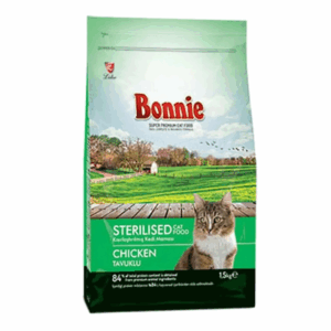BONNIE STERILISED  ADULT CAT FOOD CHICKEN 1.5KG