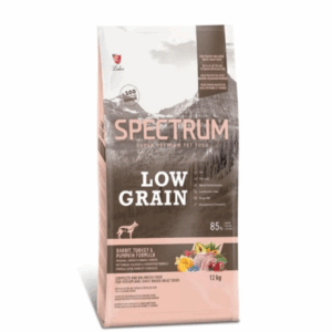 SPECTRUM LOW GRAIN RABBIT, TURKEY & PUMPKIN FORMULA FOR MEDIUM AND LARGE BREED ADULT DOGS 12KG