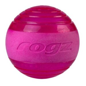 ROGZ DOG SQUEEKZ BALL 6.4CM - PINK MEDIUM (SQ02-K)