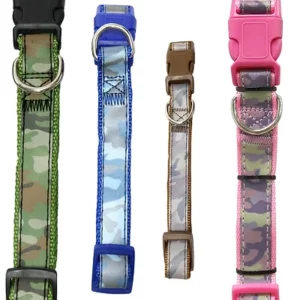 CAMOUFLAGE REFLECTIVE COLLAR 2.5CM