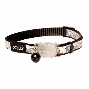 ROGZ REFLECTOCAT SAFETY COLLAR SMALL - BLACK CAT (CB40-A)