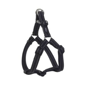 ROGZ DOG UTILITY STEP IN HARNESS X-LARGE - BLACK (SSJ05-A)