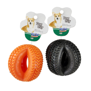 PET TYRE BALL PLAY TOY 9.5CM (PA3552)