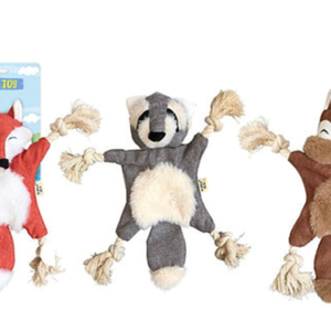 STUFFLESS ROPE TOY WITH CRINKLE SOUND