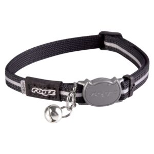 ROGZ ALLEYCAT SAFETY COLLAR - XSMALL BLACK (CB216-A)