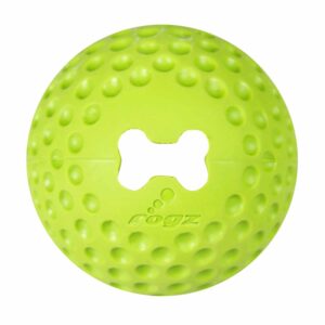 ROGZ DOG-TREAT GUMZ BALL 4.9CM - LIME SMALL (GU01-L)