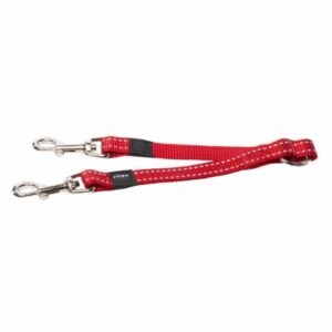 Rogz Dog Utility Split Lead Large - LARGE RED (HLS06-C)
