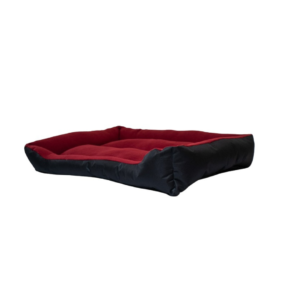 FLEX PET BED MAROON ON BLACK- MEDIUM