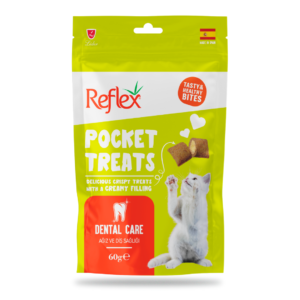 PACK OF 10 - REFLEX CAT POCKET TREAT DENTAL CARE 60GR