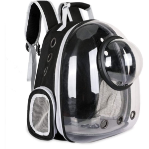 CS CAT CARRIER SHOULDER TRAVEL BACKPACK BAG- BLACK