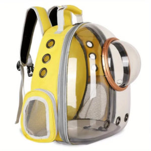 CS CAT CARRIER SHOULDER TRAVEL BACKPACK BAG- YELLOW