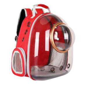 CS CAT CARRIER SHOULDER TRAVEL BACKPACK BAG- RED