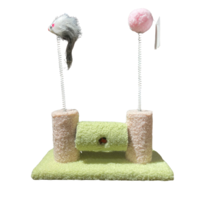 CAT PLAY BOARD WITH SPRING TOYS