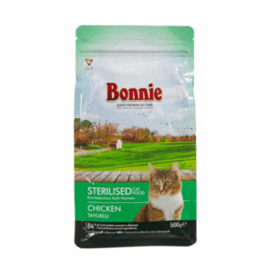 BONNIE STERILISED  ADULT CAT FOOD CHICKEN 500GR