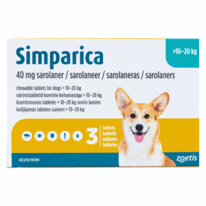 Simparica (Sarolaner) Chewables For Dog 10-20kg
