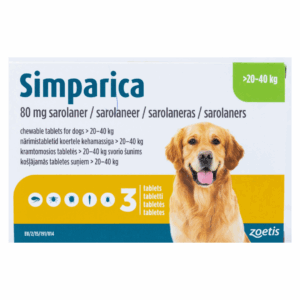 Simparica (Sarolaner) Chewables For Dog 20-40kg